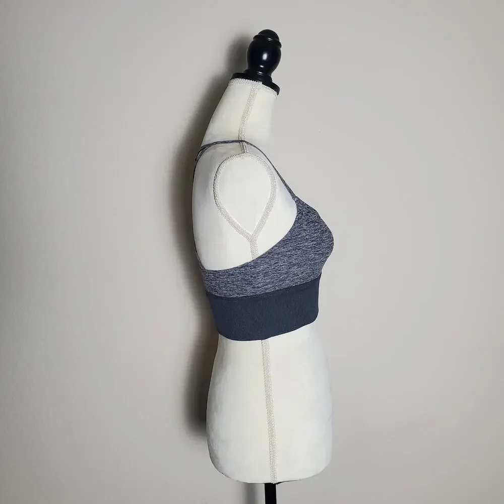 Alo Lush Heathered Gray Bra XS